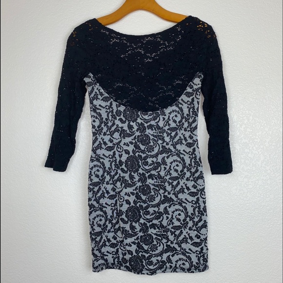 Free People Eyelet Lace Floral Jacquard Dress - Picture 11 of 14